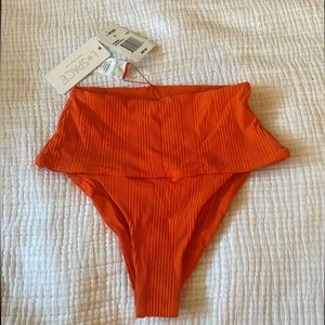 NWT high waisted orange bikini bottoms - lspace